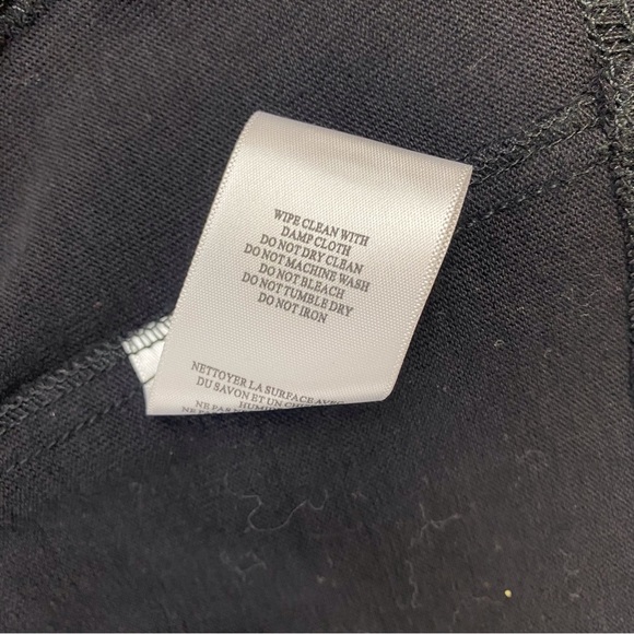 Blank NYC Black Leather Suede Asymmetrical Zip Moto Biker Jacket - Picture 13 of 14